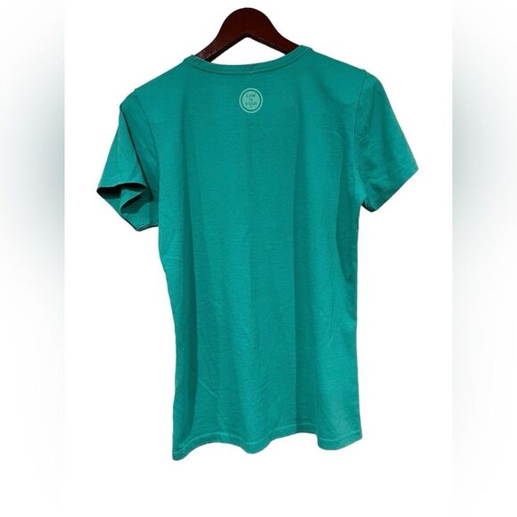 Life Is Good Take It Slow Green Sloth Graphic Tshirt Size Small Short Sleeved - Picture 3 of 5